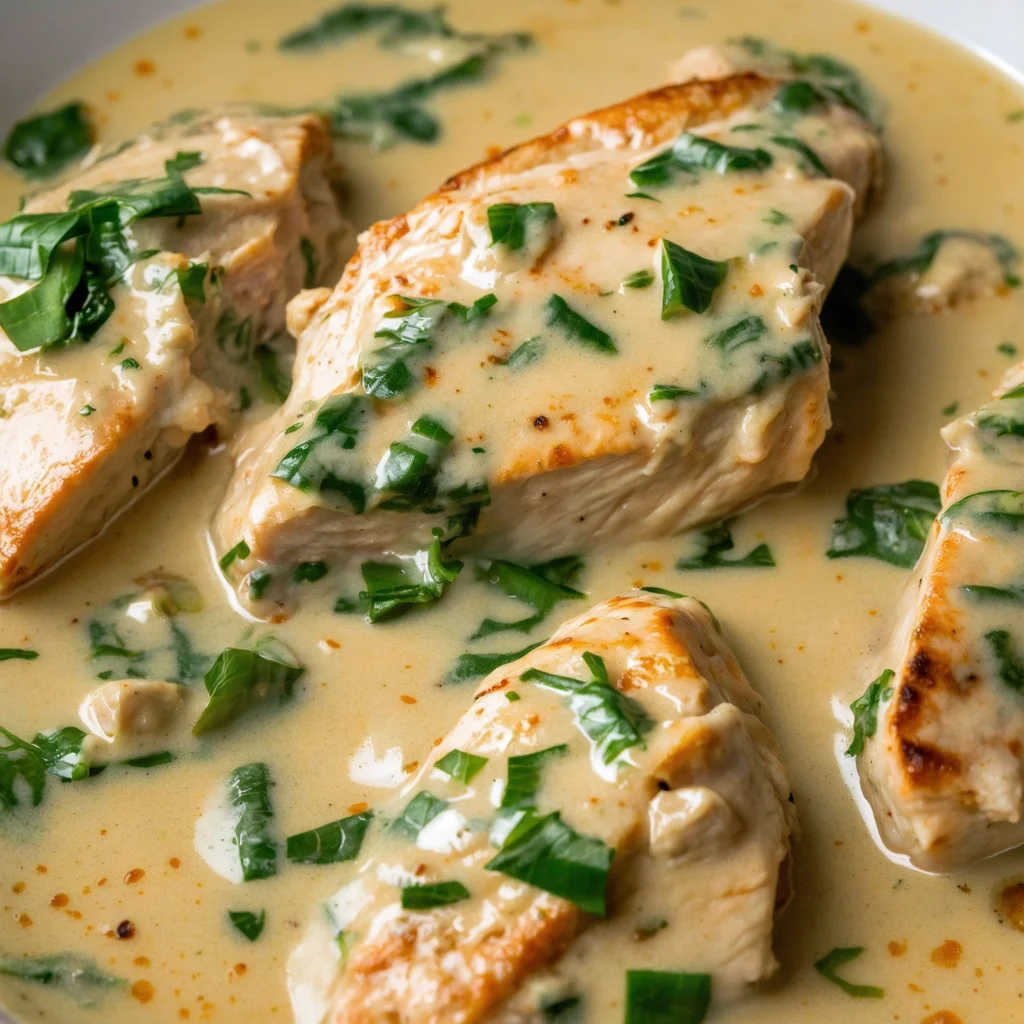 Creamy Crock Pot Tuscan Chicken