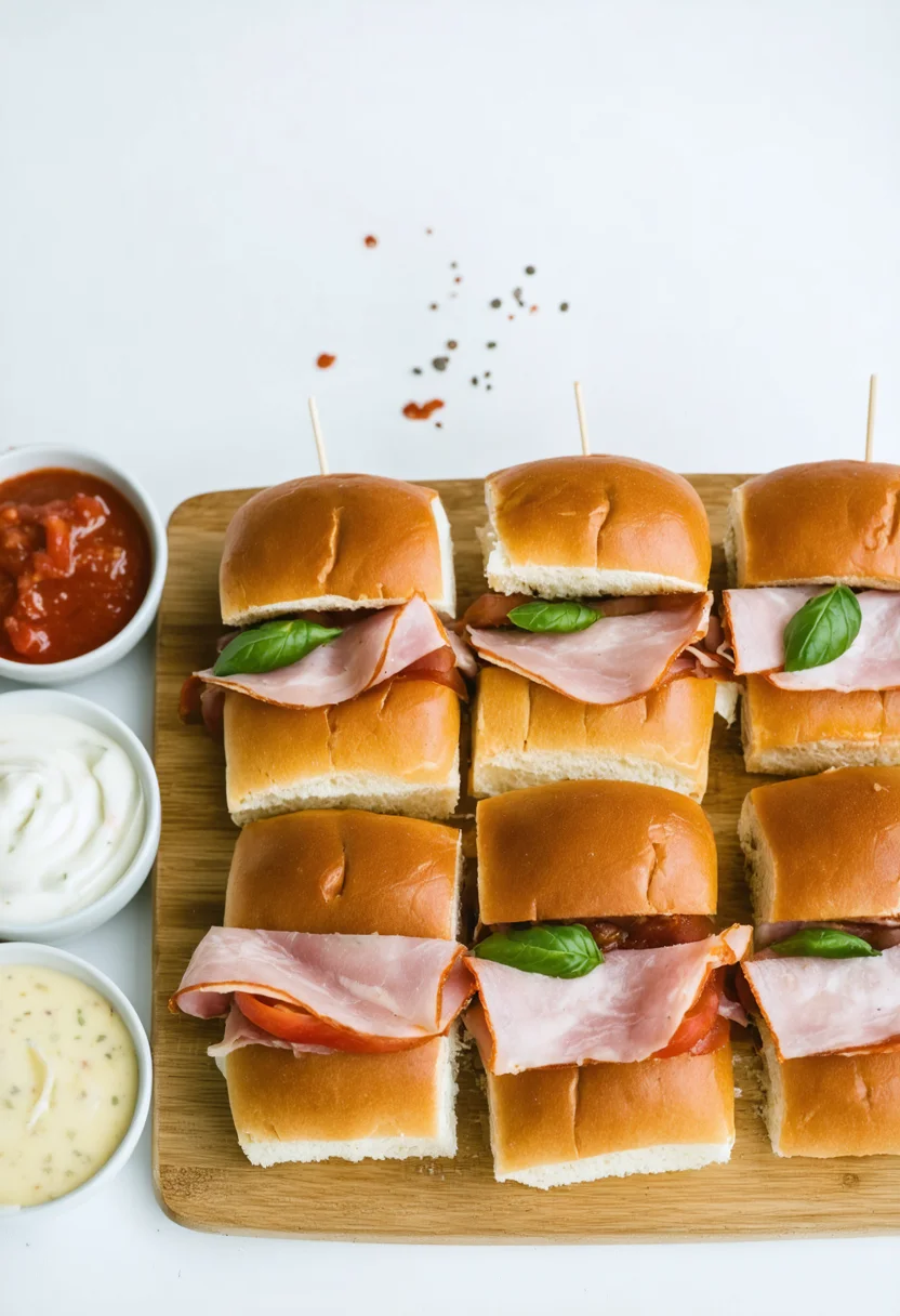 Hot Italian Sub Sliders: A Deliciously Easy Recipe! - Serving suggestion
