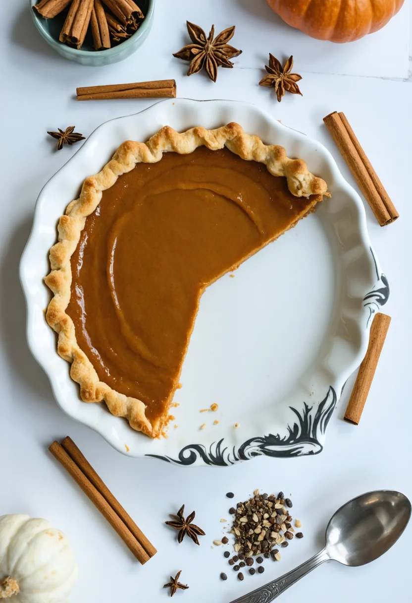 Dairy Free Pumpkin Pie - Serving suggestion