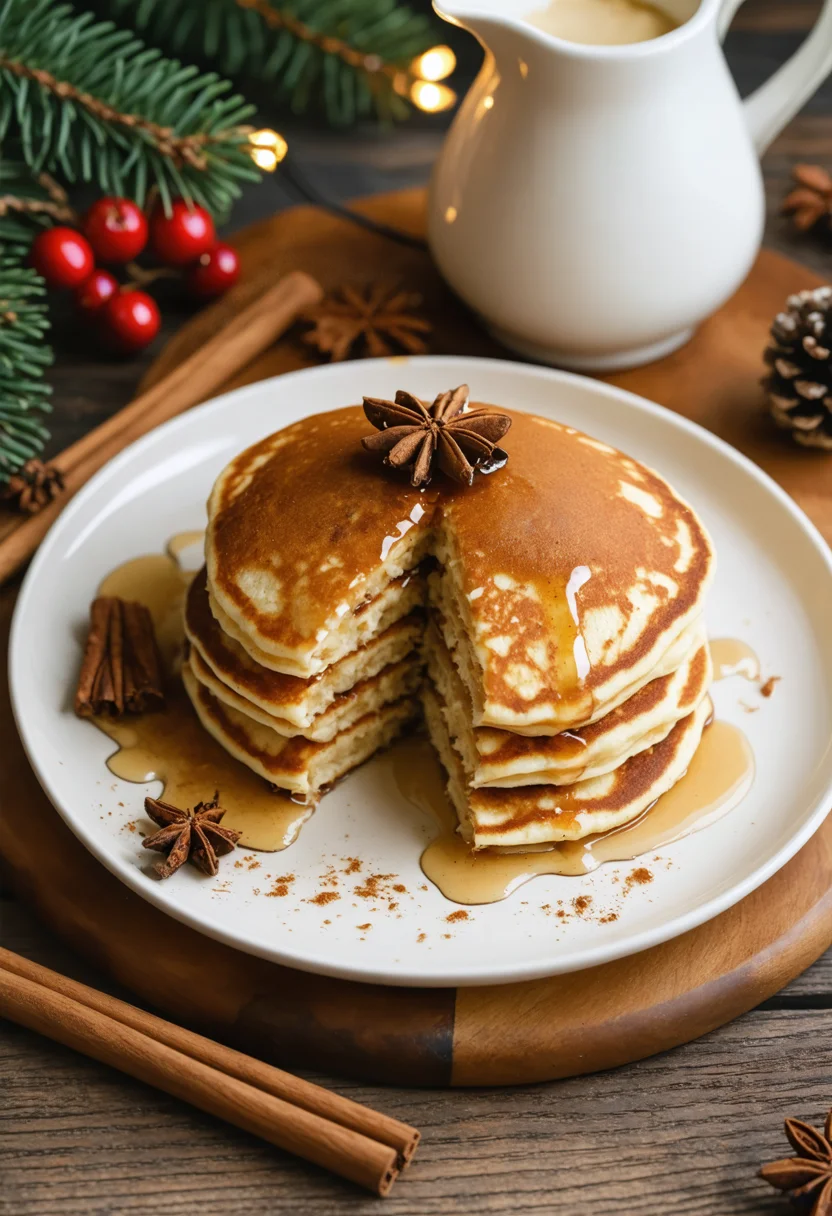 Fluffy Eggnog Pancakes - Ingredient close-up