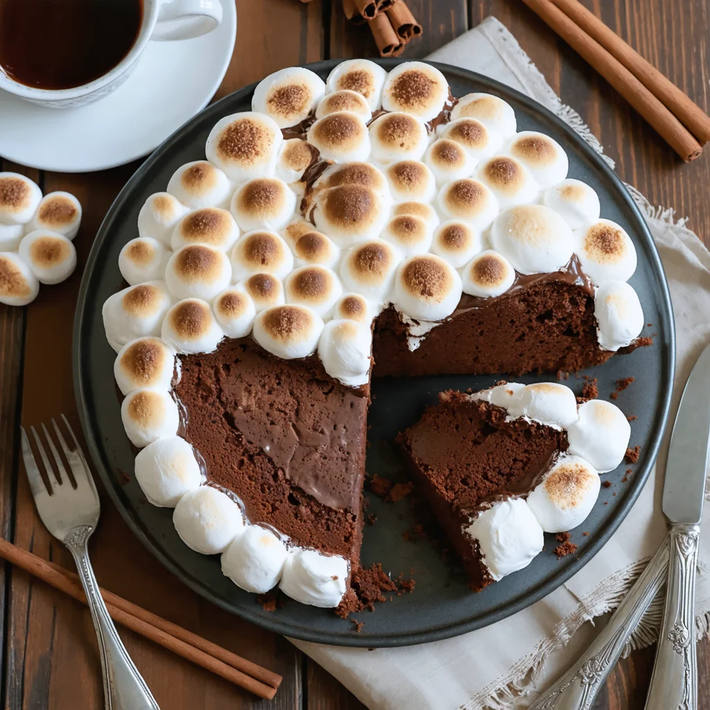 Hot Chocolate Poke Cake - Helpful tip highlight