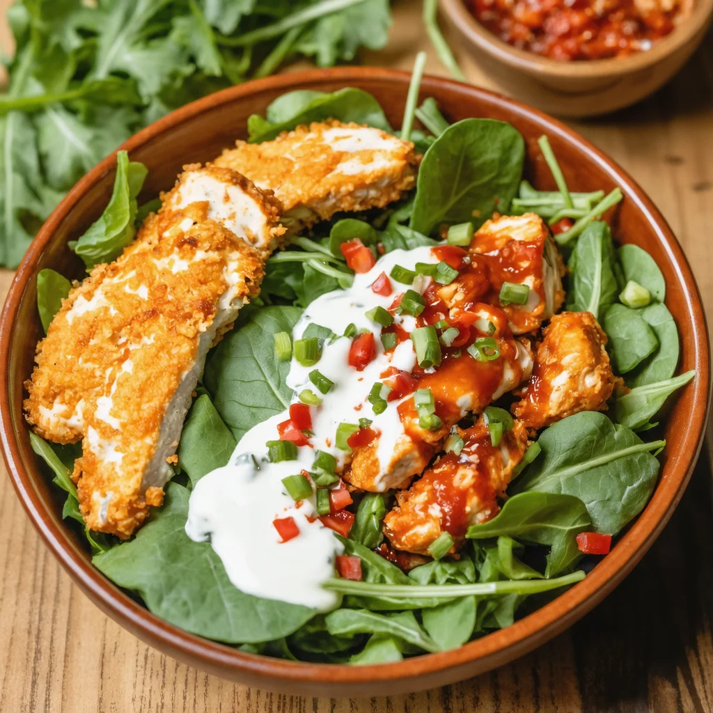 Buffalo Chicken Bowls - Close-up shot