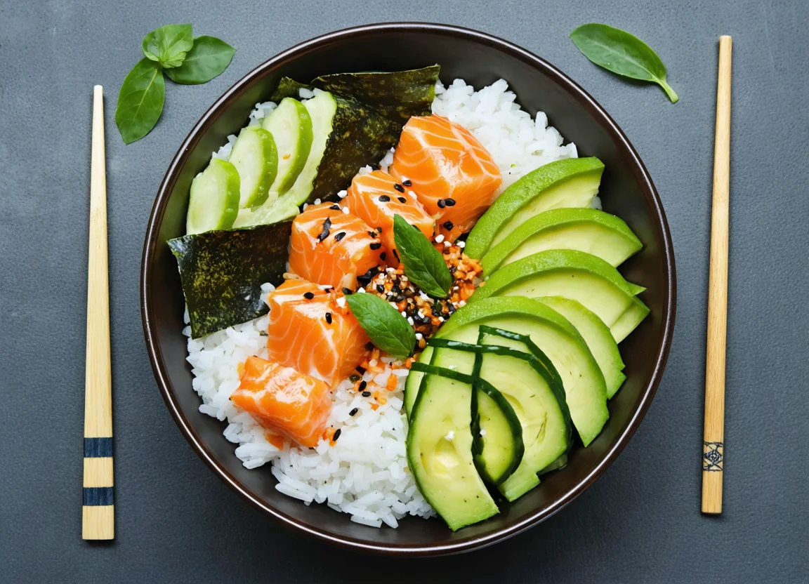 Spicy Salmon Poke Bowl - Helpful tip highlight
