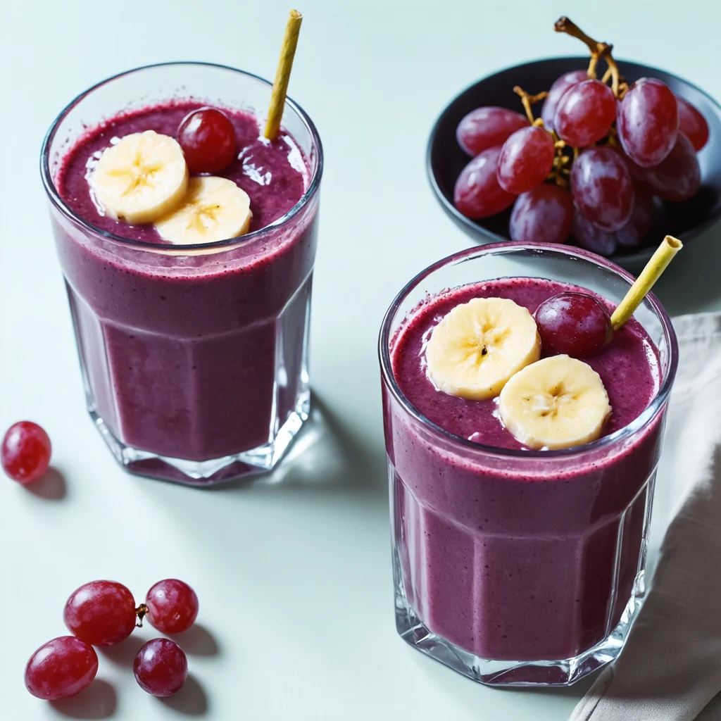 Grape Smoothie - Close-up shot